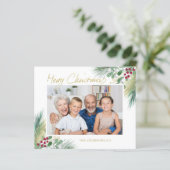 Budget Foto Foliage Berries Frohe Weihnachten (Stehend Vorderseite)