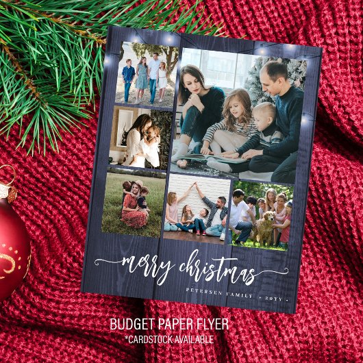 Budget Foto Frohe Weihnachts-Weihnachtskarte Flyer