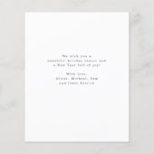 Budget Foto Frohe Weihnachts-Weihnachtskarte Flyer (Hinten)