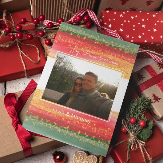 Budget Foto Frohe Weihnachtskarte