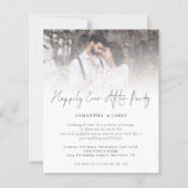 Budget Foto glücklich je nach Hochzeit Einladung (Vorderseite)