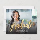 Budget Foto Gold Script Abschluss Ankündigung (Vorderseite)