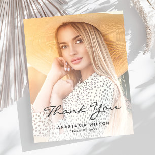 Budget Foto Grau Script Abschluss Danke Karte