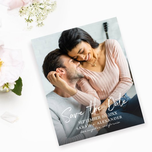 Budget Foto - Handschrift 2 Save the Date Flyer