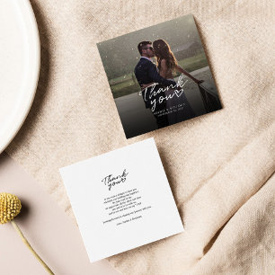 Budget Foto Handschrift Hochzeit Vielen Dank Mitteilungskarte