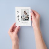 Budget Foto Handtypografie Save the Date W Flyer (Gruppe)