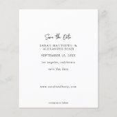 Budget Foto - Handwriting Vert Save the Date V2 Flyer (Hinten)