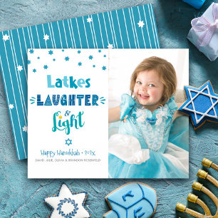Budget-Foto-Hanukkah-Latkes-Lachen-Licht-Karte