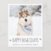 Budget Foto Happy Holidays Dog 2025 Kalender (Vorderseite)
