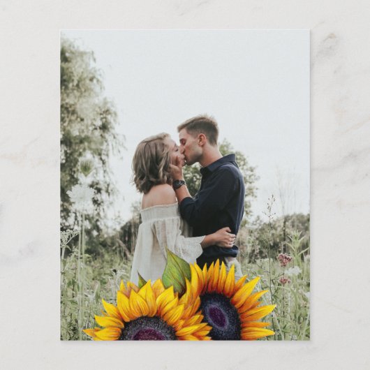 Budget Foto Herbst Blumenzettel Flyer (Hinten)