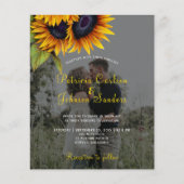 Budget Foto Herbst Blumenzettel Flyer (Vorne)