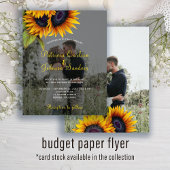 Budget Foto Herbst Blumenzettel Flyer