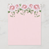 Budget Foto Herz rosa Blumenzwiebelfest Einladung Flyer (Hinten)