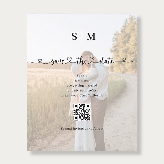 Budget-Foto-Herz-Script-Hochzeit Termin vormerken Flyer