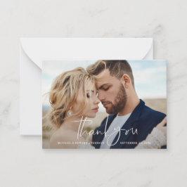 Budget Foto Hochzeit danke Zitrusfrüchte botanisch Mitteilungskarte