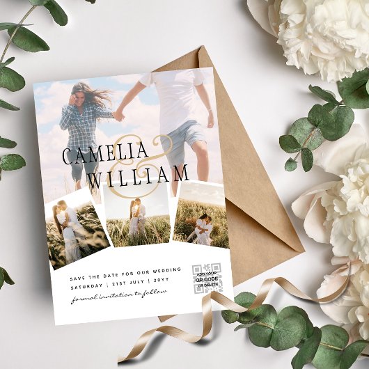 Budget Foto Hochzeit Einladung Classic White Flyer