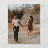 Budget Foto Hochzeit Einladung Flyer (Hinten)