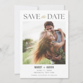 Budget Foto Hochzeit speichern Datum Save The Date (Vorderseite)