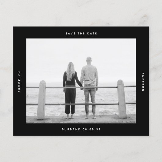 BUDGET-Foto-Hochzeit Speichern Sie das Datum der P (Vorderseite)