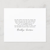 BUDGET-Foto-Hochzeit speichern Sie die Datumskarte (Rückseite)