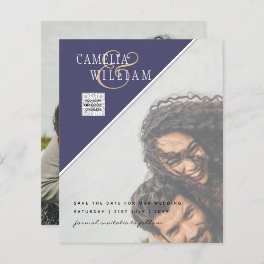 Budget Foto Hochzeitsempfehlung gemischte Farben (Vorne/Hinten)