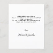 Budget Foto Hund Hochzeit Danke Karten (Rückseite)