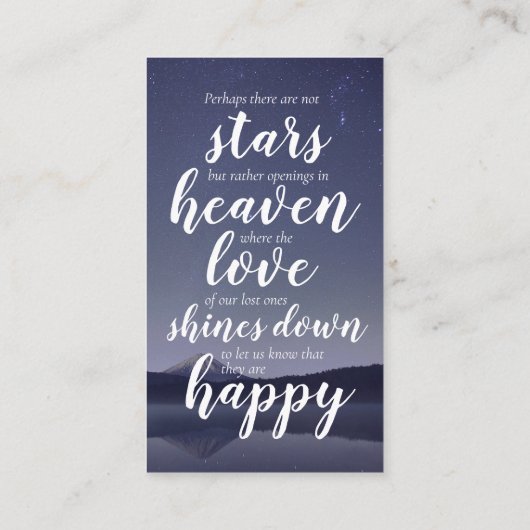 Budget Foto Inspiration Gedenkkarte Telefonnummerkarte (Rückseite)