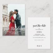 Budget Foto & Kalligrafie 2-A Lighter Rett Datum N Mitteilungskarte (Vorne/Hinten)