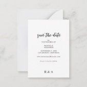 Budget Foto & Kalligrafie 2-A Lighter Rett Datum N Mitteilungskarte (Rückseite)