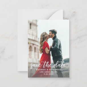 Budget Foto & Kalligrafie 2-A Lighter Rett Datum N Mitteilungskarte