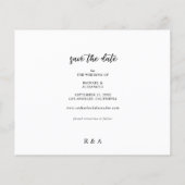 Budget Foto Kalligrafie 2A Leichter Save the Date (Rückseite)