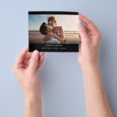 Budget Foto & Kalligrafie 3 Mod Save the Date Flyer (Gruppe)