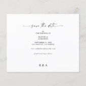 Budget Foto & Kalligrafie 3 Mod Save the Date Flyer (Hinten)