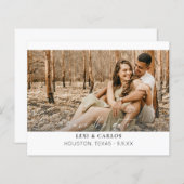 Budget Foto & Kalligrafie 3 W Mod Save the Date (Vorne/Hinten)