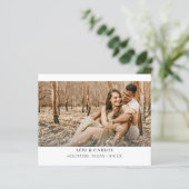 Budget Foto & Kalligrafie 3 W Mod Save the Date (Stehend Vorderseite)