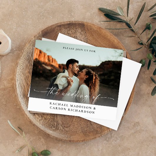 Budget Foto & Kalligrafie 3B Horizontale Hochzeit