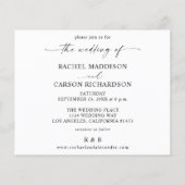 Budget Foto & Kalligrafie 3B Horizontale Hochzeit (Rückseite)