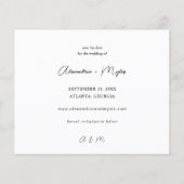 Budget Foto & Kalligrafie 4 MOD Save the Date Flyer (Hinten)