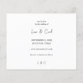 Budget Foto & Kalligrafie 5 MOD Save the Date Flyer (Hinten)