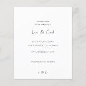 Budget Foto & Kalligrafie 5 MOD V Save the Date (Rückseite)