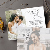 Budget Foto Kalligrafie Script Hochzeit Vielen Dan Postkarte