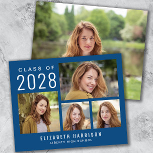 Budget-Foto klassische blaue Abschlussanzeige