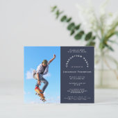 Budget Foto Marine 2024 Graduation Party Einladung (Stehend Vorderseite)