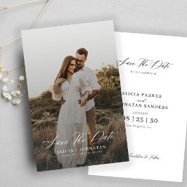 Budget Foto Moderne Hochzeit Save the Date