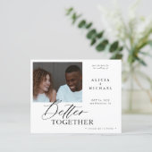 Budget Foto Moderne Hochzeit sparen das Datum (Stehend Vorderseite)