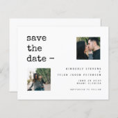 Budget Foto Moderne Hochzeit sparen das Datum (Vorne/Hinten)