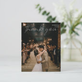 Budget Foto Moderne schicke Handschrift Vielen Dan (Stehend Vorderseite)