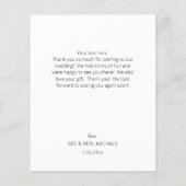 Budget Foto Moderne schicke Handschrift Vielen Dan (Rückseite)