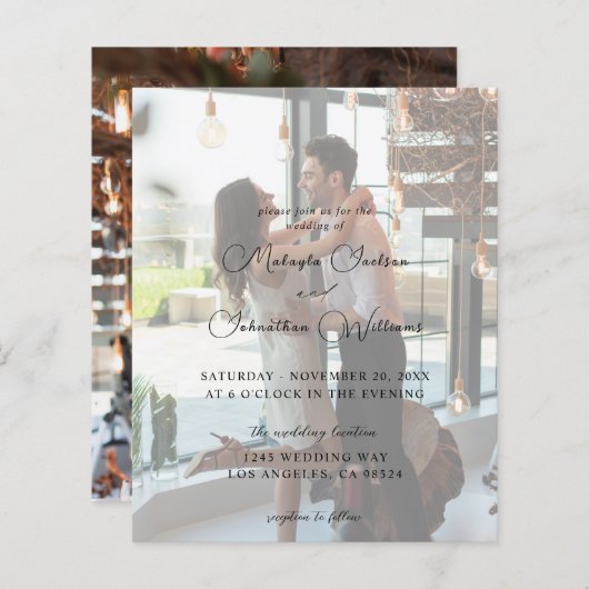 Budget Foto Moderne Vertikale 9 Hochzeiten (Vorne/Hinten)