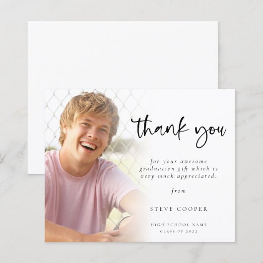 Budget Foto Moderner Abschluss Vielen Dank (Vorne/Hinten)